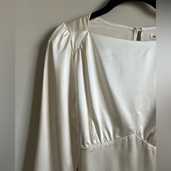 Reformation Rudo Silk Long Sleeve Dress - Picture 9 of 13